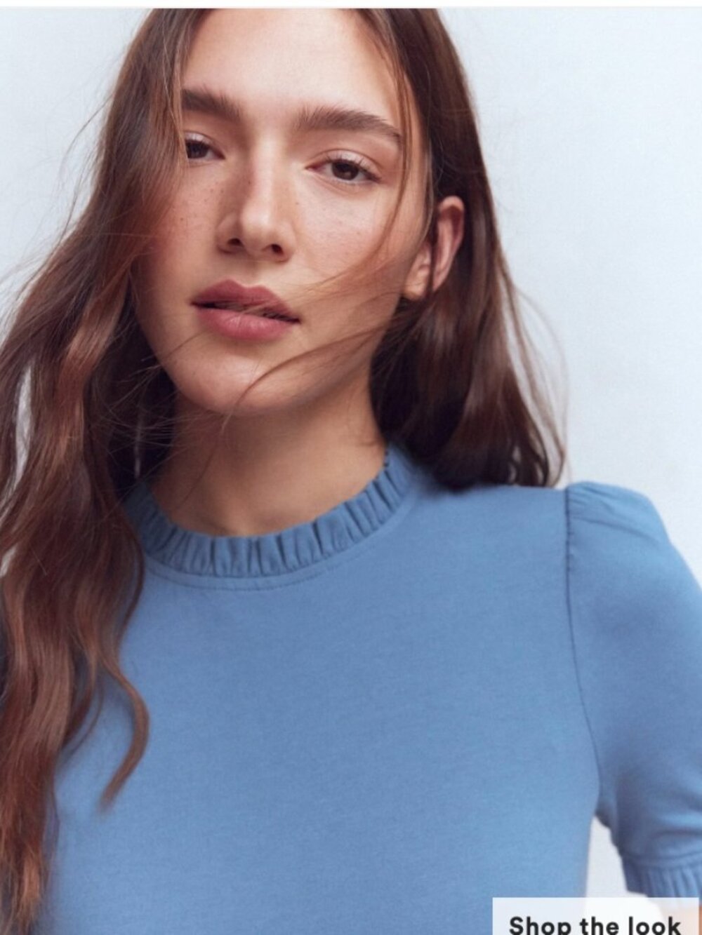 Boden short sleeved bright blue blouse - UK 4/US 0
